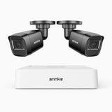 ANNKE 1080p Outdoor Wired Security CCTV System, 8 Channel DVR + 2 X Cameras, 3.6 MM Lens, Smart DVR with Human & Vehicle Detection, 66 ft Infrared Night Vision, 4-in-1 Output Signal, IP67