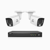 ADLK800 - 4K 8 Channel 2 Dual Light Wired CCTV Security System, Color & IR Night Vision, 3840x2160@20fps, f/1.6 Super Aperture, 4-in-1 Output Signal, IP67