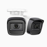 C300 - 2PCS 2K 3MP Outdoor PoE Security IP Camera, EXIR 2.0 Night Vision, Motion Detection, H.265+, IP67 Waterproof
