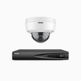 H500 - 3K 4 Channel 1 Camera PoE Security System, EXIR 2.0 Night Vision, Built-in Mic & SD Card Slot, RTSP Supported ,IP67 Waterproof, RTSP Supported