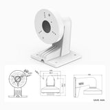 Heavy-Duty Metal Wall Mount Bracket Compatible with Conventional Turret Security Camera