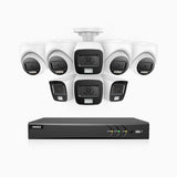 ADLK800 - 4K 8 Channel Dual Light Wired CCTV Security System with 4 Bullet & 4 Turret Cameras, Color & IR Night Vision, 3840x2160@20fps, F/1.6 Super Aperture, 4-In-1 Output Signal, IP67