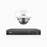 H800 - 4K 4 Channel 1 Camera PoE Security System, Human & Vehicle Detection, Color & IR Night Vision, Built-in Mic, RTSP Supported